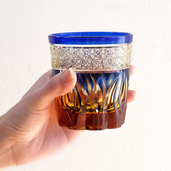 Japanese Jiangsu Cut Haku Nitro Haku Crystal Glass Whisky glass