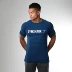 Brother Sports thun Slim Thể thao Bóng rổ Áo thun mỏng Thở Quần áo Cơ bắp Đàn ông Vòng eo Cổ ngắn Tay áo áo phông thể thao nam Áo phông thể thao
