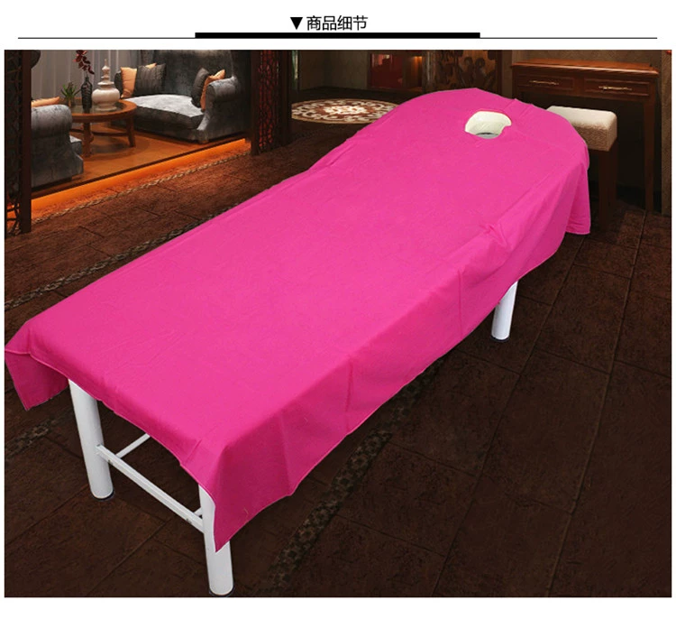 Perry Trang chủ Dệt may Giường đẹp Cotton Đồng bằng Màu rắn Tấm Massage Giường Massage Giường Beauty Salon Có thể được tùy chỉnh ga phủ giường