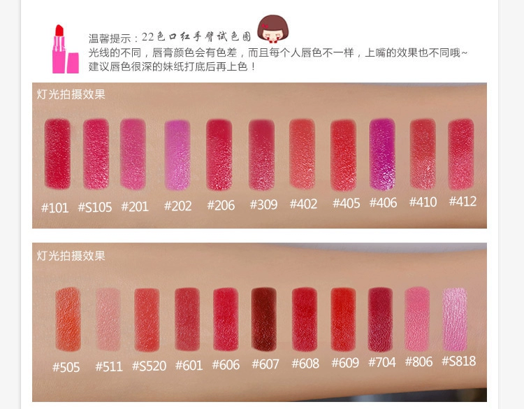 By nanda lipstick retro big red dưỡng ẩm kéo dài dưỡng ẩm cho dì barbie phấn son đỏ - Son môi