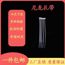 Self-locked black nylon tie 3 * 120mm foot quantity strapping with plastic buckle bale wire fixing zagle