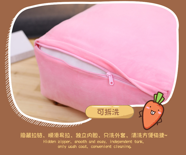Gối đầu gối đệm ký túc xá ghế sofa gối lớn lưng gối dễ thương đơn tam giác đệm - Trở lại đệm / Bolsters gối và chăn 2 trong 1