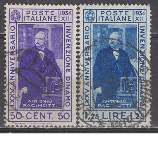 H6-30 Italian Stamp 1934, Two Figures, Fully Postmarked~5 Different Stamps-2