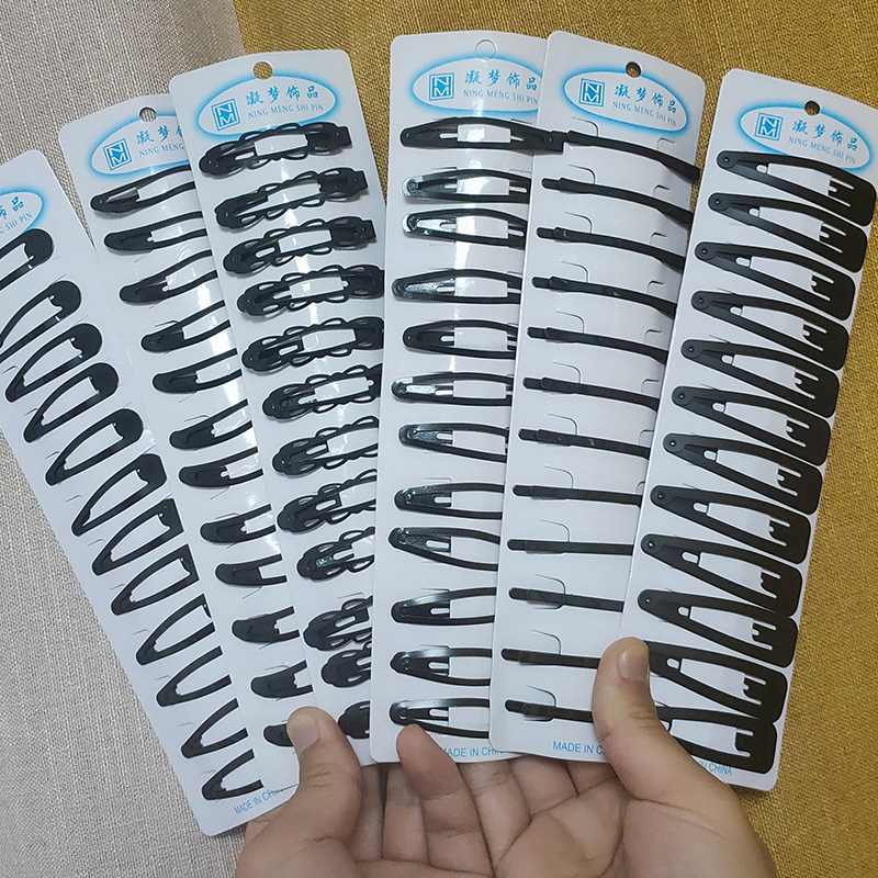 South Korea Hairclip BB Clip Black 100 lap clip Lipped Sea Adult Card Child Side Clip Ornament Crummy Hair Clip Hair Clip Hair Clip