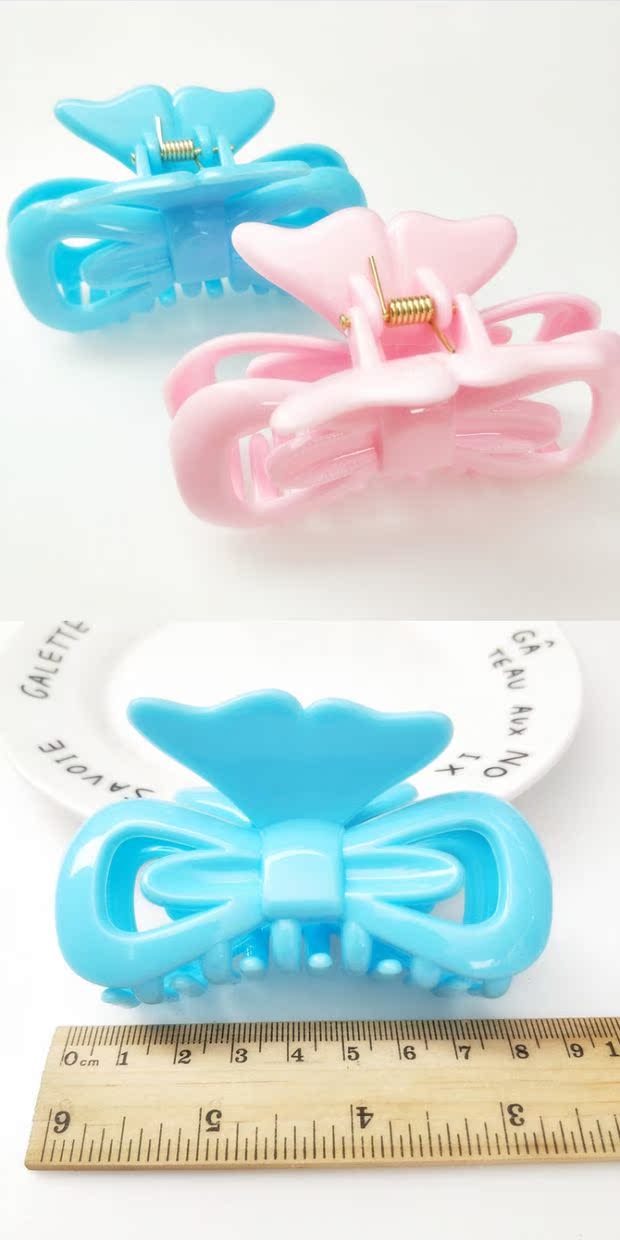 Hàn Quốc phụ kiện tóc tắm clip kẹp tóc kẹp clip bên clip lớn acrylic tóc clip nữ đĩa tóc lớn thẻ tóc băng đô nữ