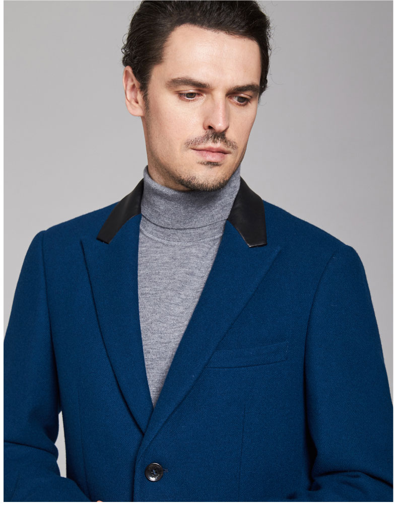 Áo khoác len nam BONI / Bornney Business Casual Slim Solid Color Long British BV64061A jacket nam