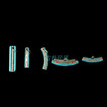 Tibetan retro ethnic style Nepal Seiko Tibetan silver inlaid turquoise GWU Tibetan pendant pendant accessories