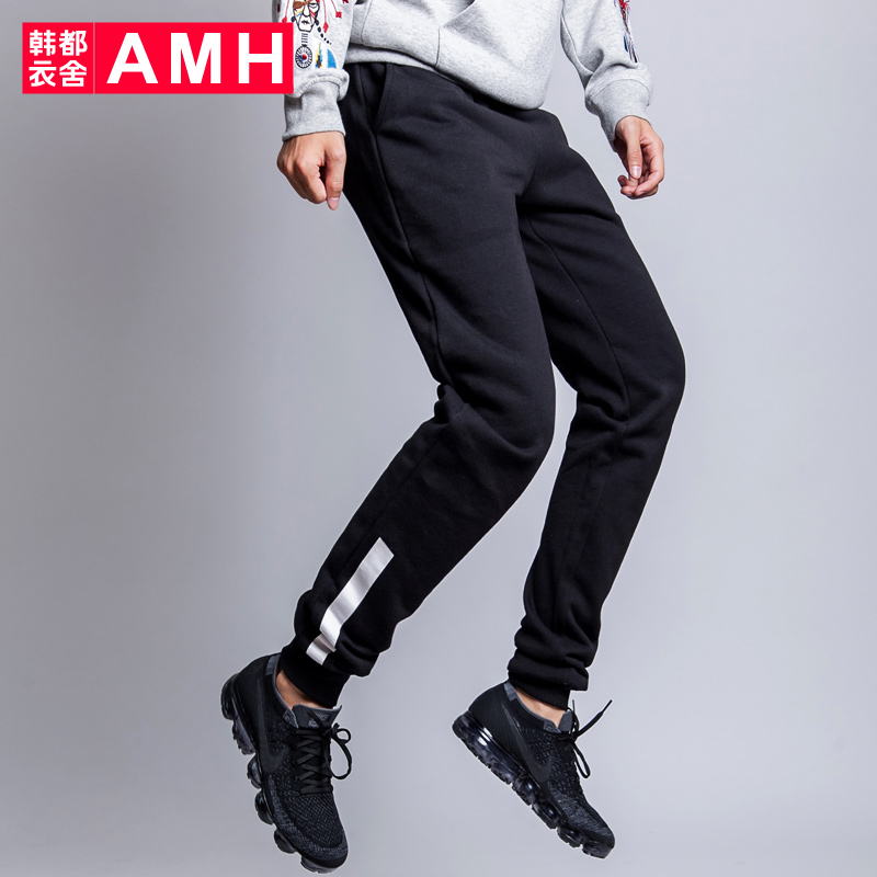 AMH2017夏季新款男士休闲裤修身小脚潮流青年运动裤子男裤QU5148