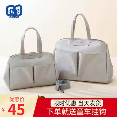 Mummy bag 2021 new summer light small portable shoulder large capacity waterproof fashion out mother and baby bag