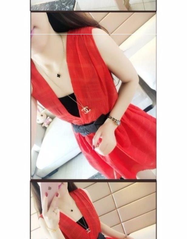 Váy ngủ nữ thời trang 2018 mới hè khí chất gợi cảm lưới mỏng Một bộ váy hai dây - A-Line Váy kiểu váy chữ a