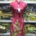 Mùa hè 2018 mới mẹ size in sườn xám đồng hành số retro Trung Quốc quần áo dài phần sườn xám đầm nữ