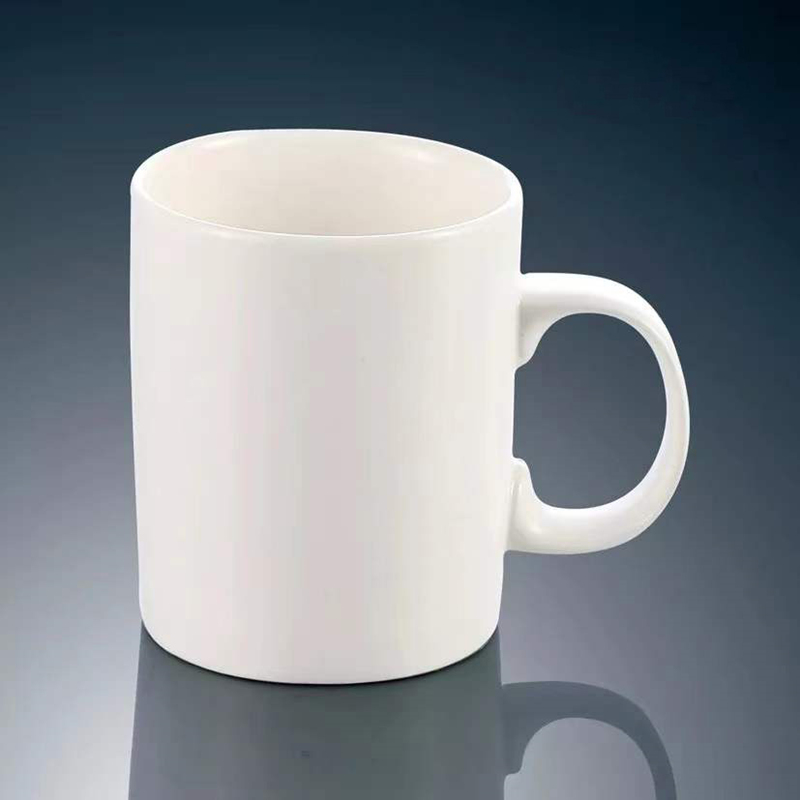 Pure white minimalist hotel cups Japan-ROK style ceramic cup Coffee tea water cup Home Mark Cup Breakfast Cup Milk Cup