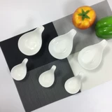 Креативные салатники из чистой белой керамики, миски для соуса в западном стиле, чашки с капающими чашками, блюда для соуса в западном стиле в отеле, ложки для икры