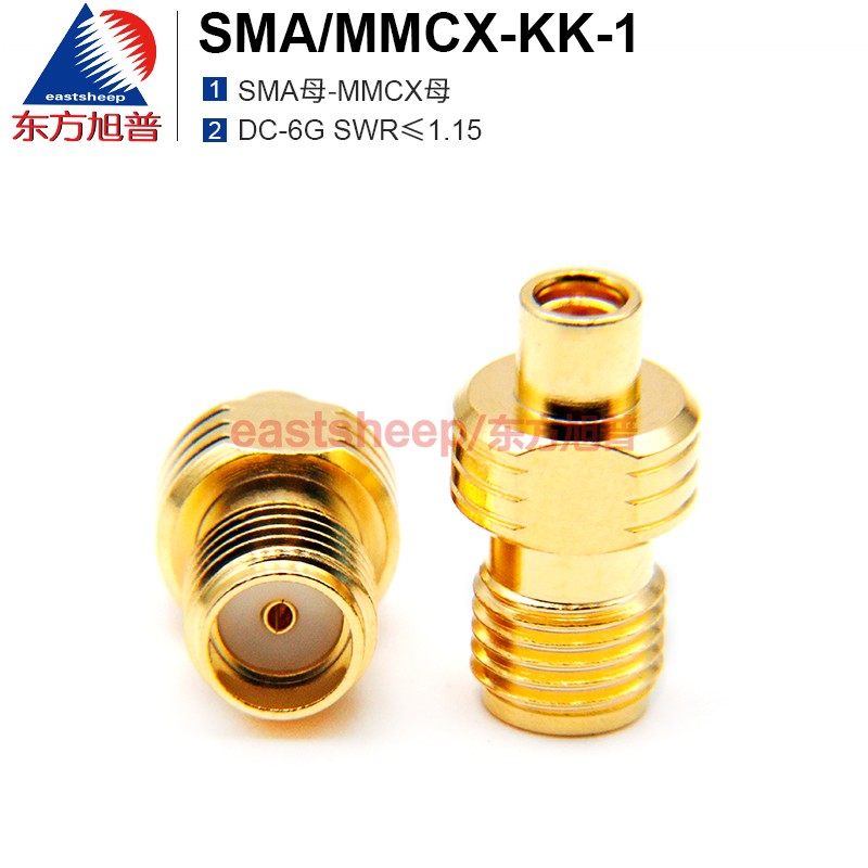 Đầu nối thử nghiệm hoàn toàn bằng đồng Xupu của Oriental Xupu SMA/MMCX-KK-1 SMA cái đến MMCX cái sóng đứng thấp 6G