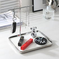 Nordic Bear Key Ornament Home Key White Jewelry Hanger Storage Tray Desktop Porch Decoration Tray