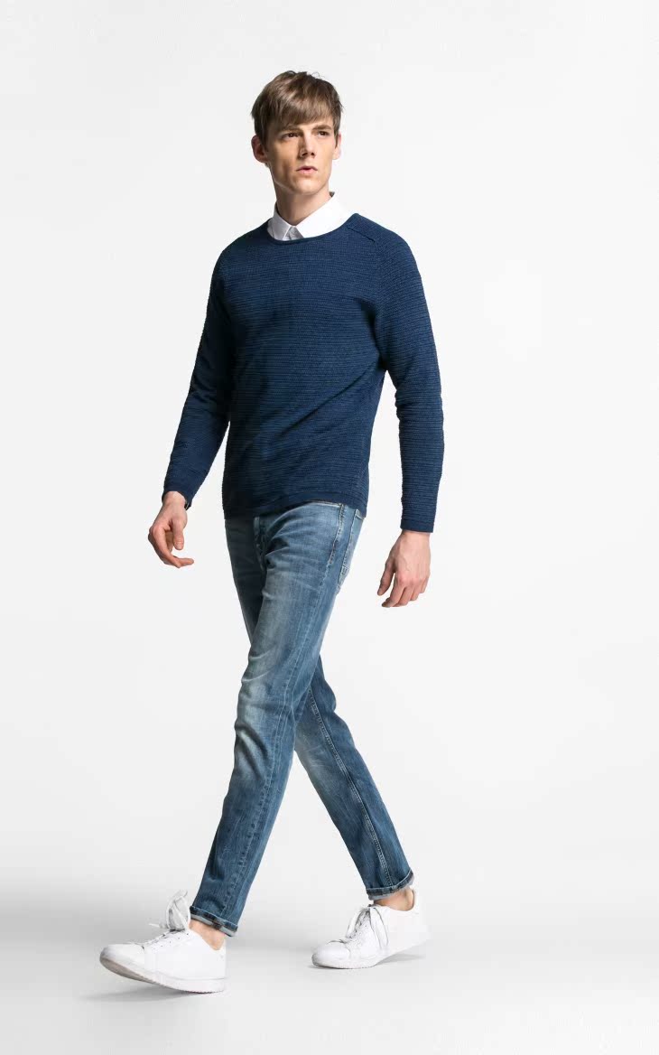 Jeans pour jeunesse pieds Slim SELECTED en coton pour printemps - Ref 1484766 Image 35