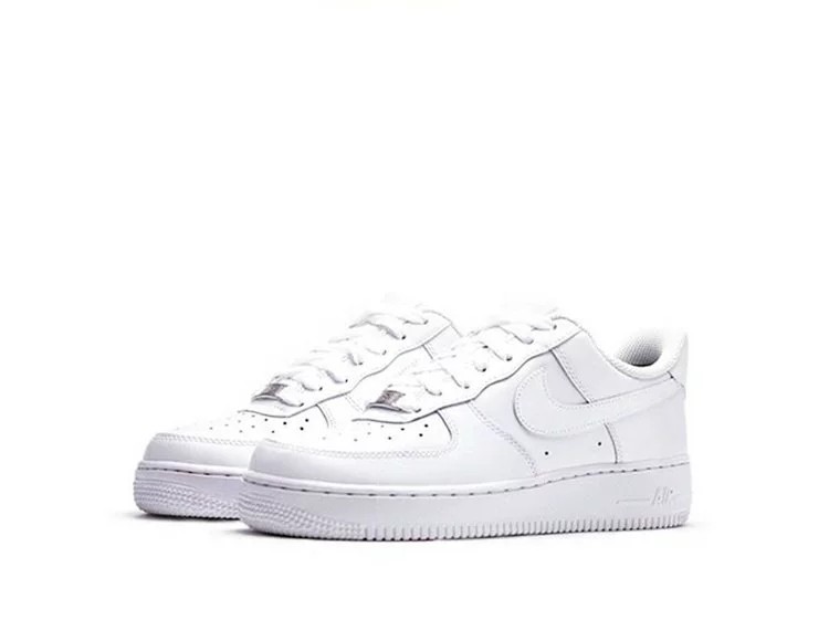 Spree Nke / Nike Air Force AF1 Air Force Số 1 Giày thông thường Smiley BQ9044-100 - Dép / giày thường