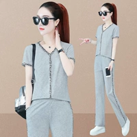 Летняя одежда для йоги, тонкая летняя одежда, шелковый спортивный костюм, подходит для подростков, короткий рукав