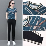 Летний шелковый быстросохнущий спортивный костюм для отдыха, одежда для йоги, сезон 2021, короткий рукав