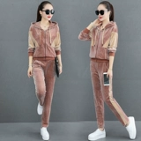 Вельветовый комплект, модный спортивный костюм для отдыха, 2020 года, осенний, в западном стиле