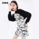 Lolipa Sweet Cool Women's Clothing 2022 Spring New Product Personalized Tie-Dye Chain Strap Dress Fashionable Elastic Waist Dress