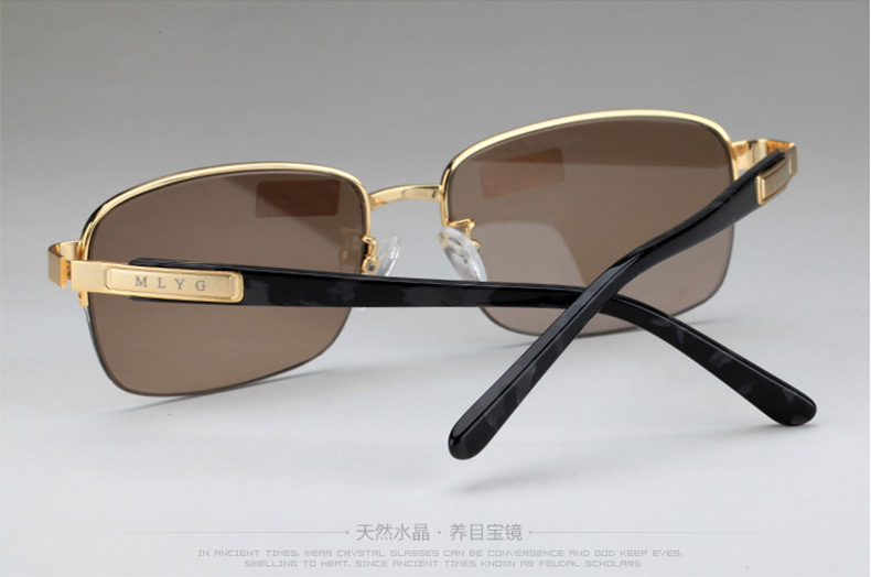 Lu Ying Donghai Pha Lê Đá Kính Nam Mắt Pha Lê Đá Sunglasses Sunglasses Mát Đá Gương Người Đàn Ông