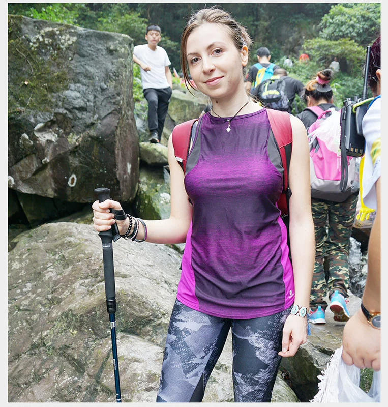 Tiên phong tiên phong khóa siêu nhẹ 7075 hợp kim nhôm hàng không năm phần gấp trekking cực mía off-road z-stick - Gậy / gậy