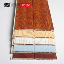 Hundreds Strong Ecological Wood Suspended Ceiling Wall Board Relief Plate Green wood Balcony Wall Skirt background wall panel pvc protective wall panel