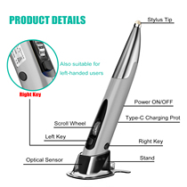 Creative Wireless Seventh Generation Pen Shaped Mouse Rechargeable Plover Office Strap Built Left Right Hand Universal Fashion Mini