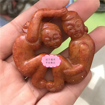 Antiques Han Dynasty Jade ancient jade old Jade hollow Jade brand antique jade carving ancient jade ornaments to do old antique jade