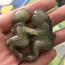 Antiques Han Dynasty Jade ancient jade old Jade hollow Jade brand antique jade carving ancient jade ornaments gift antique jade