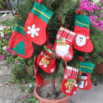 Small Number Christmas Socks Gift Bags Christmas Tree Pendants Christmas Decorations Kindergarten Gift Children Candy Bags