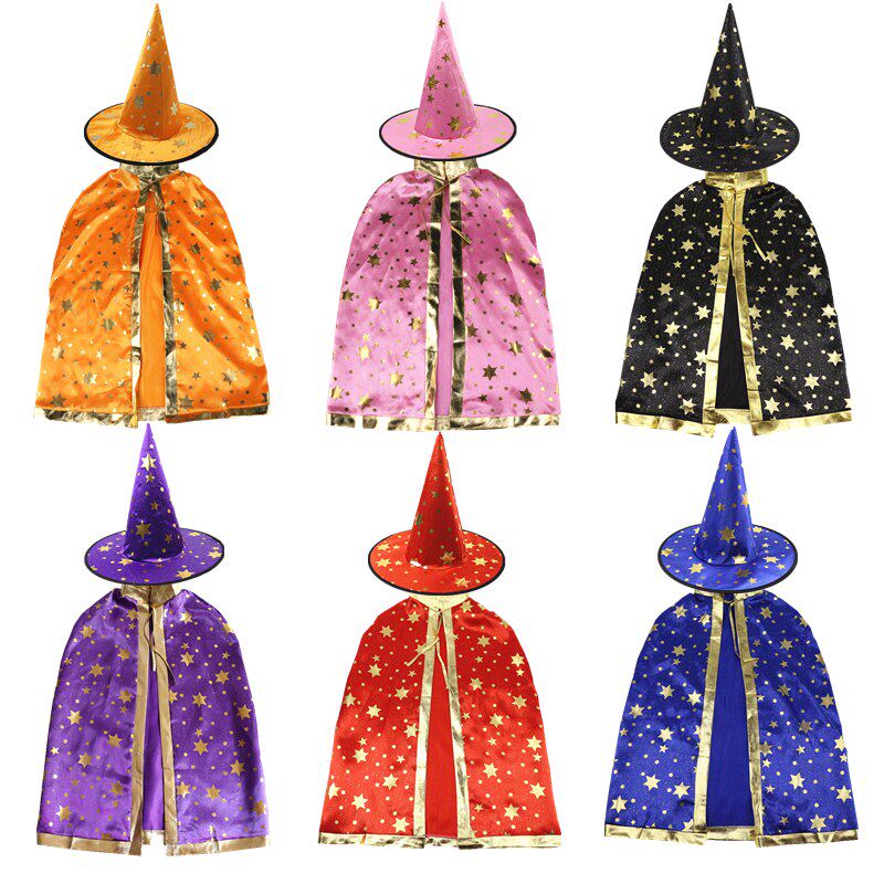 cos suit Halloween Children's clothing kindergarten performance Performance Props Boy Girl Witch Cloister Cloister