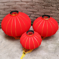 New Years Spring Festival lantern Lantern Balcony Hanging Accessories Outdoor Waterproof Large Red Flocking Cloth Palace Lantern Festive Decorations for New Years Placement