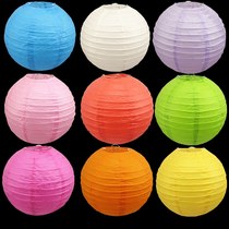 National Day Mid-Autumn Festival Interior decoration Chinese style wedding decoration hanging handmade diy Japanese-style color folding paper lantern