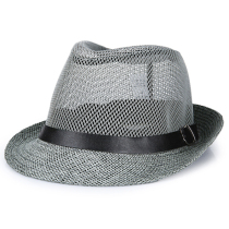 Summer hat mens casual Middle old straw hat summer breathable sun hat casual spring and autumn thin mesh top hat