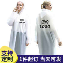 Raincoat custom LOGO Adult mens and womens non-disposable EVA printable processing pattern poncho custom logo