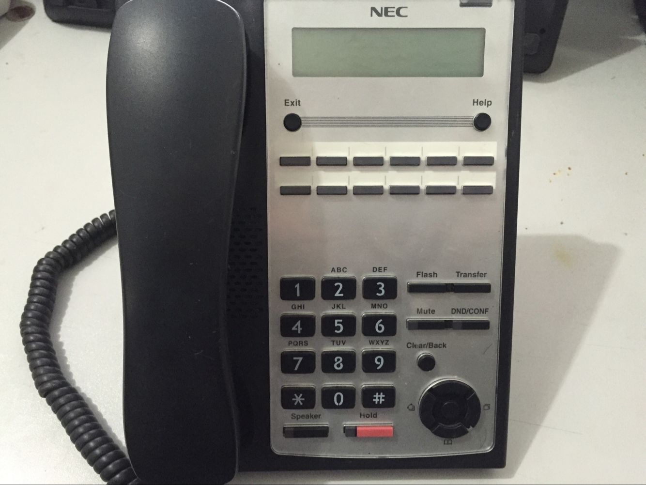 NEC IP4WW-12TXH-A-TEL (BK) 12 key display type telephone NEC SL1000 dedicated wired phone