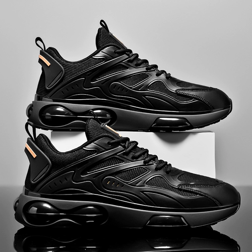 Черный кушон, летняя спортивная обувь, сетчатая высокая сумка для отдыха