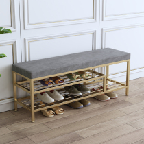 Nordic entry Shoes Stool for home doorways Sitting Shoes Cabinet Racks Light Extravagant shoes stool Entrance Door Soft Bag Cushion Bench