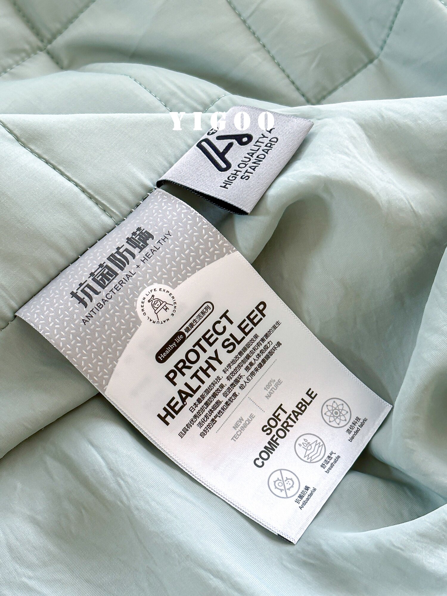 Простая мягкая стеганая простыня из тенселя и нейлона класса А с наполнителем, комплект из 3 предметов с высоким чехлом для матраса, однотонная