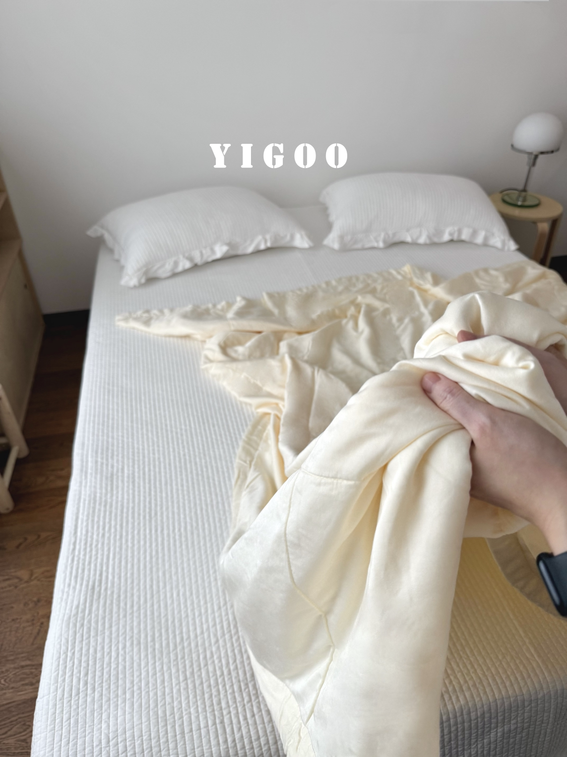 Корейское простое ультрамягкое двустороннее стираемое летнее одеяло из тенселя лиоцелл с охлаждающим эффектом