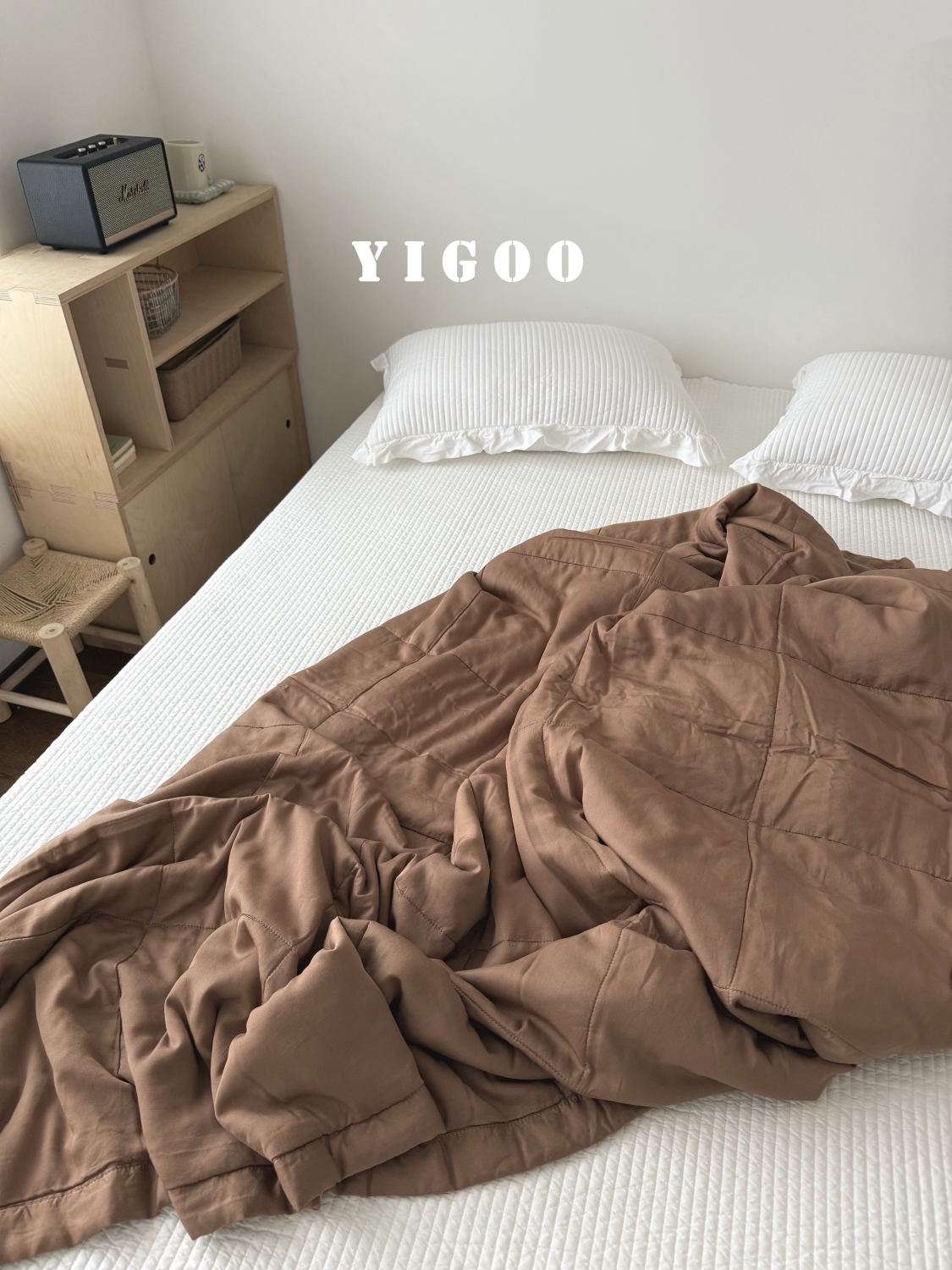 Корейское простое ультрамягкое двустороннее стираемое летнее одеяло из тенселя лиоцелл с охлаждающим эффектом