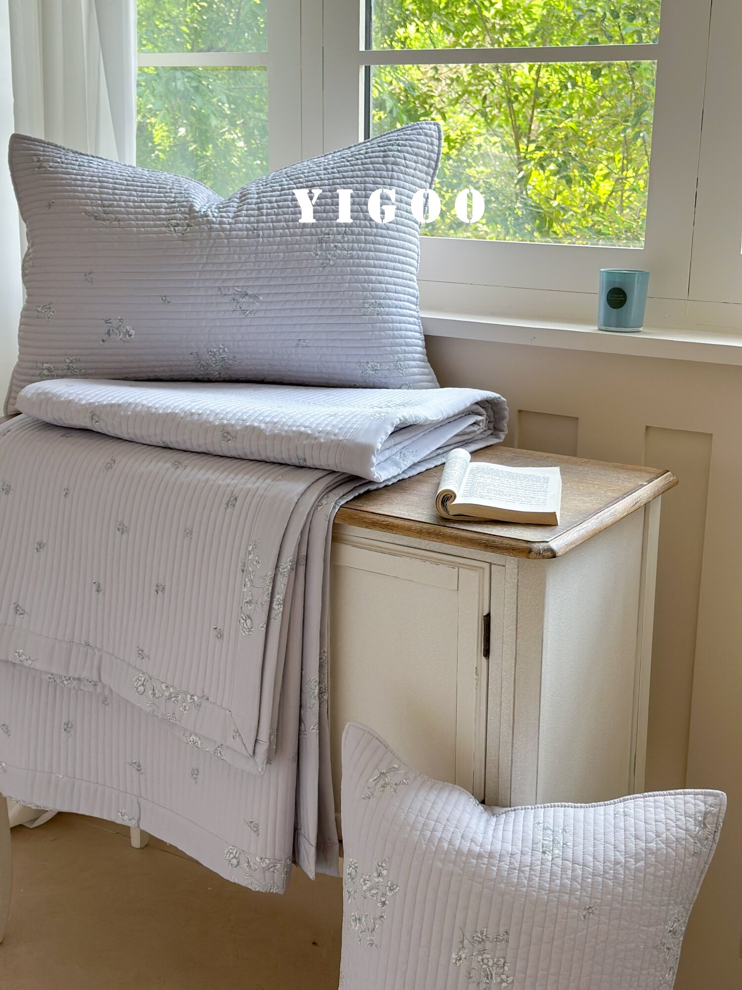 Корейское стеганое покрывало из модала с двусторонней печатью, комплект из 3 предметов с хлопковым наполнителем, охлаждающий эффект