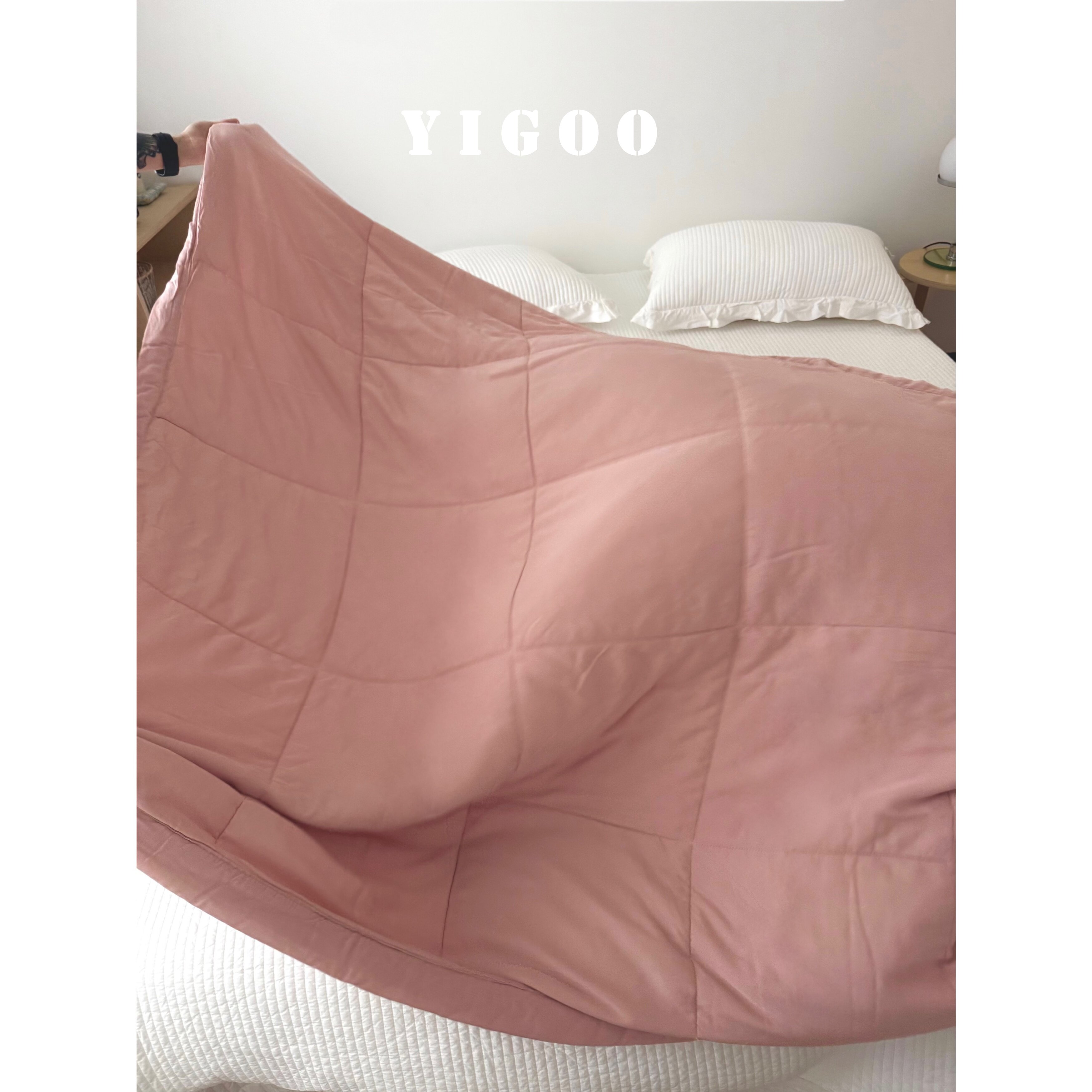 Корейское простое ультрамягкое двустороннее стираемое летнее одеяло из тенселя лиоцелл с охлаждающим эффектом