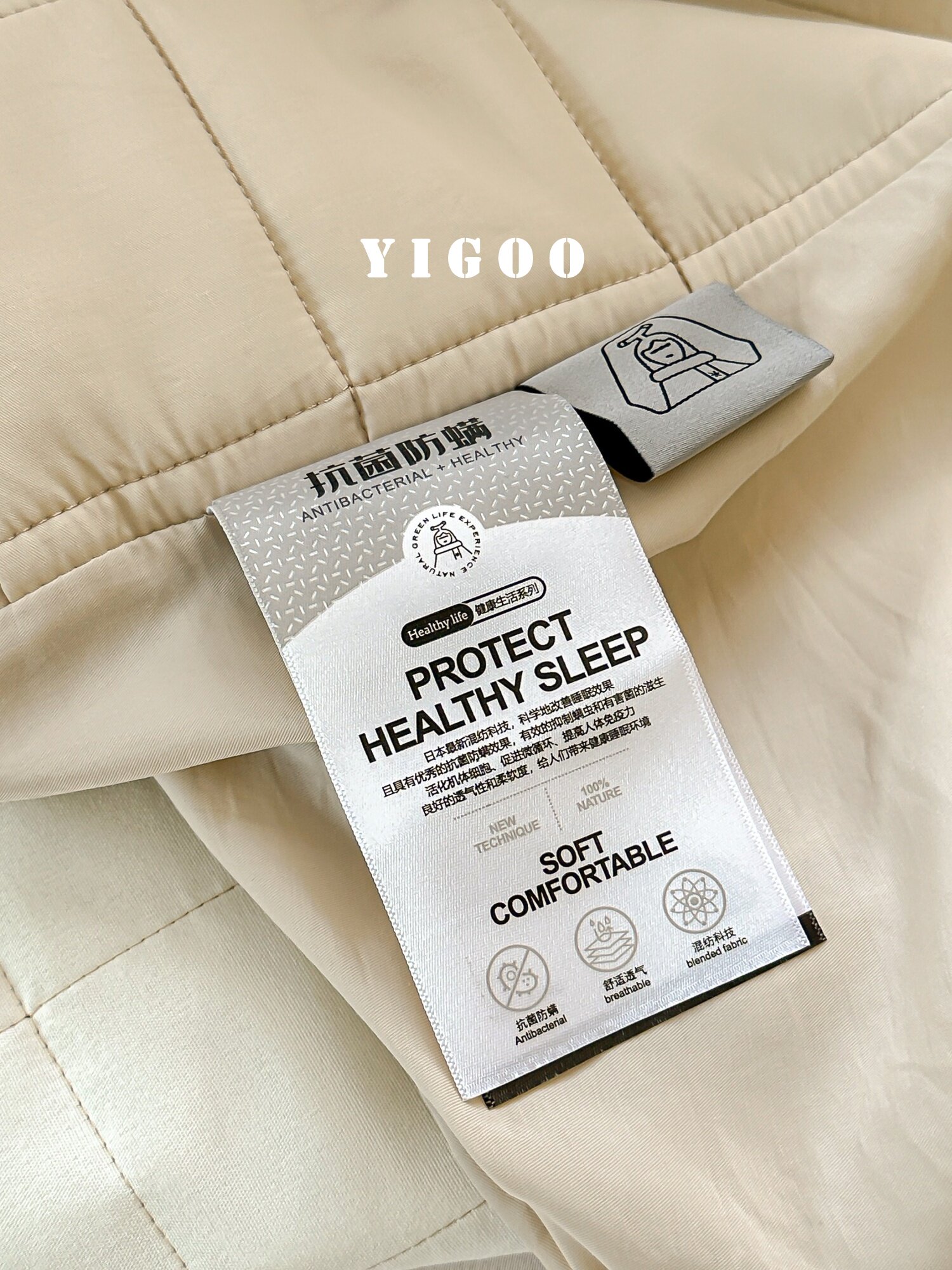 Простая мягкая стеганая простыня из тенселя и нейлона класса А с наполнителем, комплект из 3 предметов с высоким чехлом для матраса, однотонная