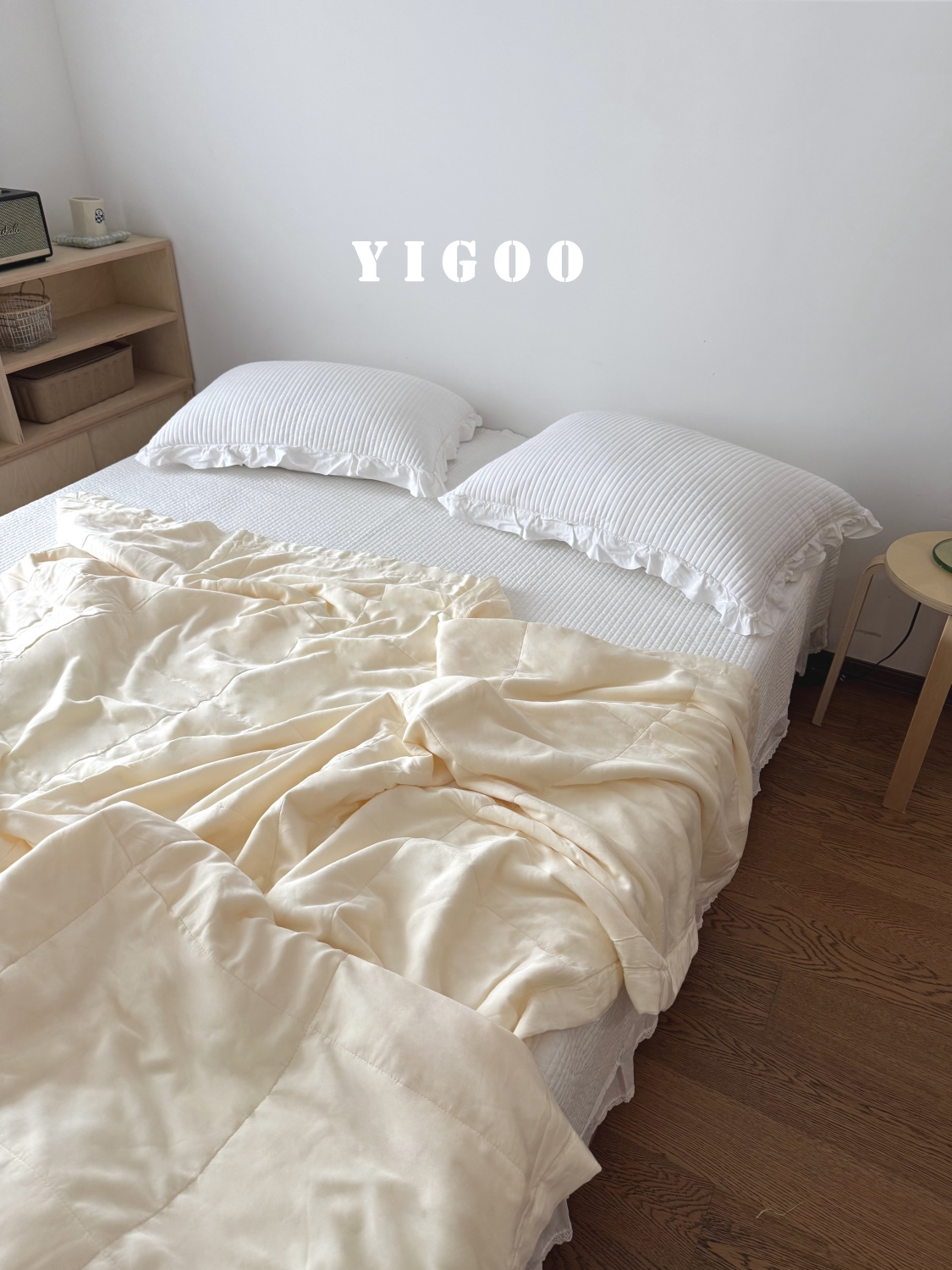 Корейское простое ультрамягкое двустороннее стираемое летнее одеяло из тенселя лиоцелл с охлаждающим эффектом