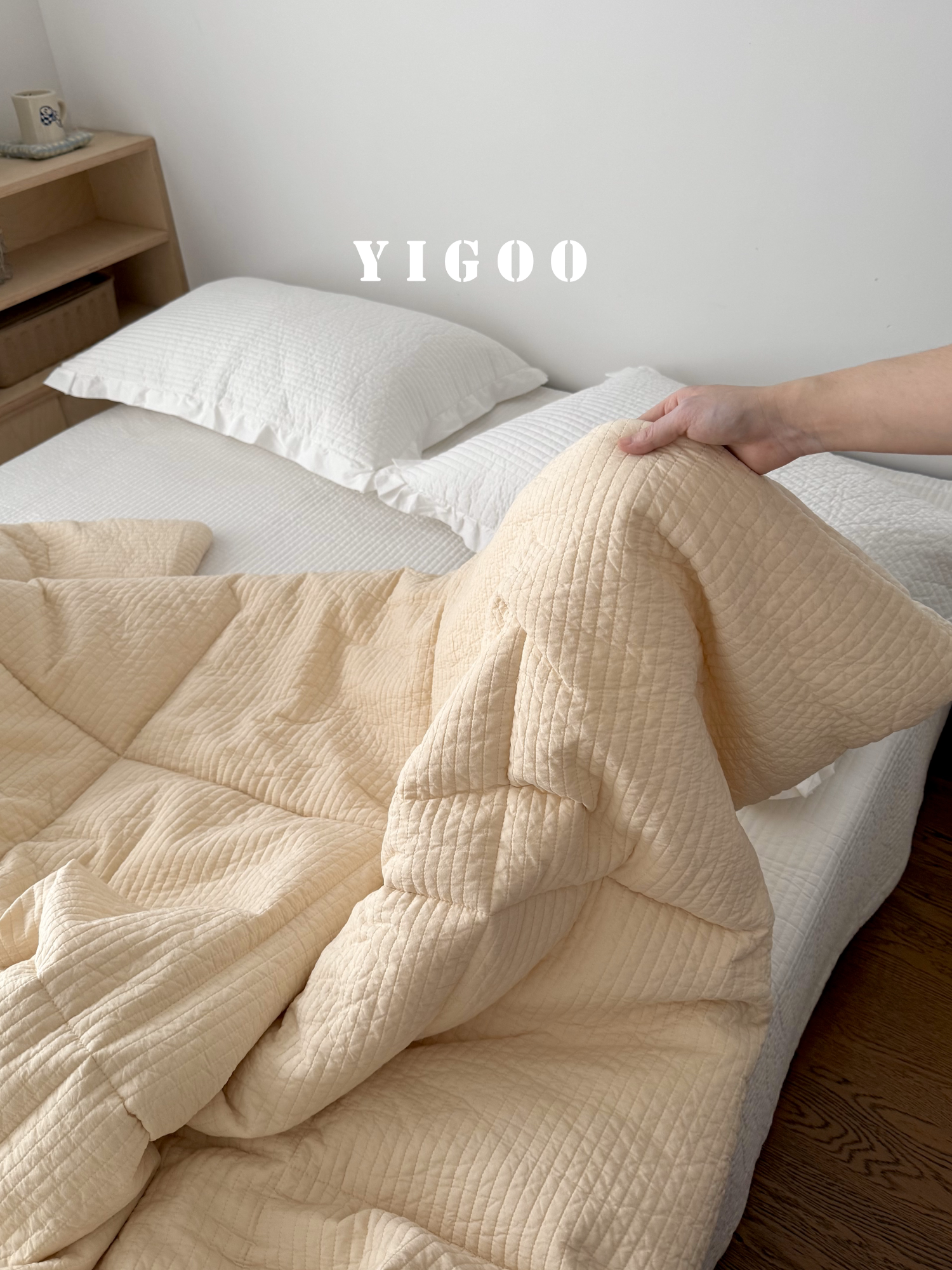 Корейское мягкое пушистое одеяло-хлеб | Простое однотонное стеганое хлопковое цельное одеяло весна-осень четыре сезона