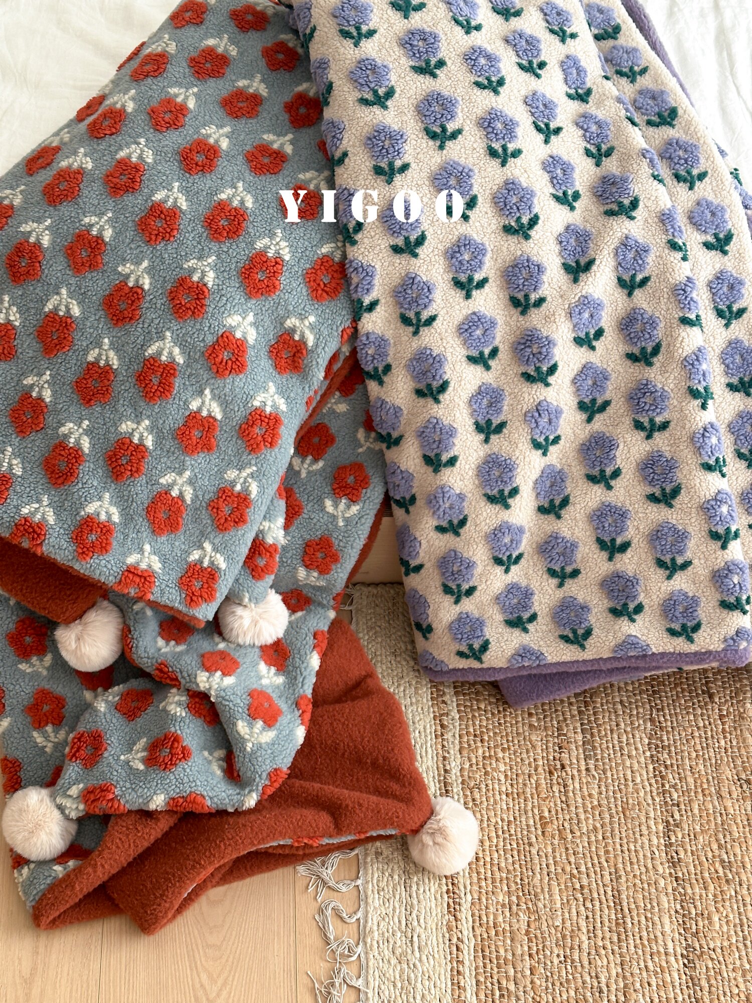 Осенне-зимнее жаккардовое покрывало под кашемир в стиле ins с узором Фэр-Айл, винтажное утолщенное одеяло для отдыха и дневного сна