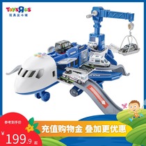 Toys R US Police series multi-function deformation plane boy toy plane adventure 42126
